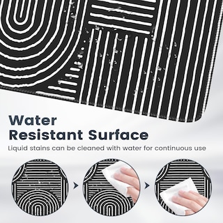 Foto 5 | Foto 5 | Tapete De Escritorio Icasso Negro Grande Para Ratón 90x40 Cm Antideslizante - Venta Internacional.