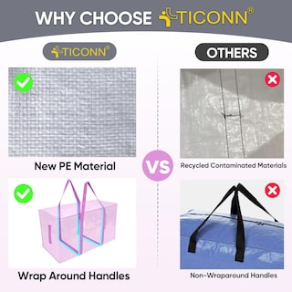 Foto 4 | Foto 4 | Bolsa De Mudanza Ticonn Extra Grande Volumen De 68l Rosa Paquete De 2 - Venta Internacional.