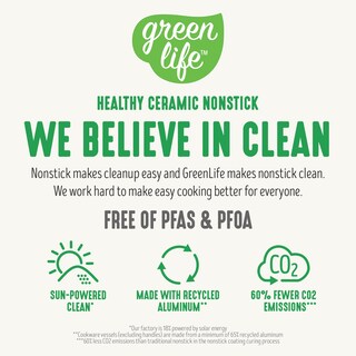 Foto 5 | Foto 5 | Cazo Greenlife 2l Antiadherente Con Tapa Libre De Pfas Verde Salvia - Venta Internacional.