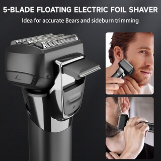 Foto 3 | Foto 3 | Afeitadora Eléctrica De Lámina Genérica 2408negra Recargable Para Hombres - Venta Internacional.