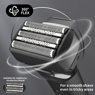 Foto 5 | Foto 5 | Afeitadora Eléctrica De Lámina Genérica 2408negra Recargable Para Hombres - Venta Internacional.