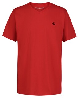 Foto 1 | Foto 1 | Remera Calvin Klein Para Niños Manga Corta Cuello En V Color Rojo Racing Talle 8 - Venta Internacional.