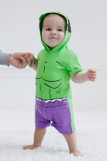 Foto 2 | Foto 2 | Marvel Avengers Hulk Mameluco De Cosplay Para Niños Multicolor Talla 6 - Venta Internacional.