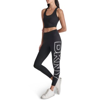Foto 3 | Foto 3 | Legging Performance Para Mujer Dkny Negro/plateado Talle L - Venta Internacional.