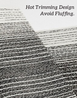 Foto 3 | Foto 3 | Set De 8 Individuales Leetaltree Negro Con Blanco Tejidos En Pvc - Venta Internacional.