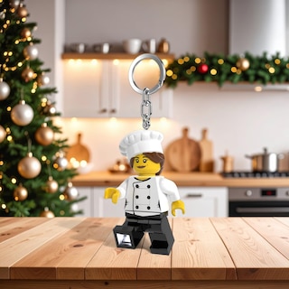 Foto 2 | Foto 2 | Llavero Con Luz Lego Minifigura Chef Mujer Con Linterna - Venta Internacional.