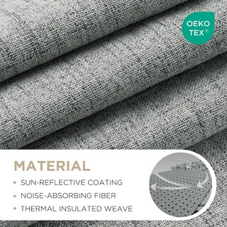 Foto 2 | Foto 2 | Cortinas Blackout Joydeco Gris Claro 100% Opacas - Venta Internacional.