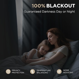 Foto 3 | Foto 3 | Cortinas Blackout Joydeco Gris Claro 100% Opacas - Venta Internacional.