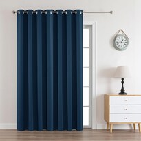 Cortinas Blackout Joydeco Térmicas Aislantes Azul Marino 240 Cm - Venta Internacional.