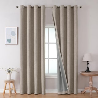 Foto 1 | Foto 1 | Cortinas Joydeco De Lino Opacas 100% Blackout 240x245 Cm 2 Paneles - Venta Internacional.