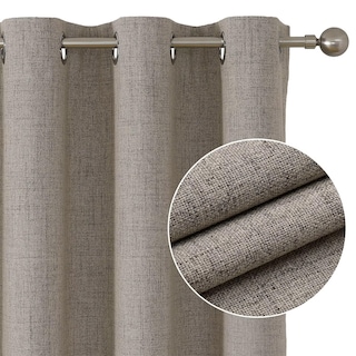 Foto 2 | Foto 2 | Cortinas Joydeco De Lino Opacas 100% Blackout 240x245 Cm 2 Paneles - Venta Internacional.