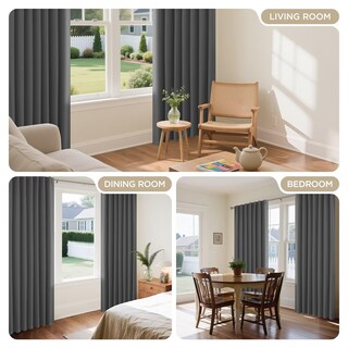 Foto 7 | Foto 7 | Cortinas Joydeco 214x213cm Blackout Gris - Venta Internacional