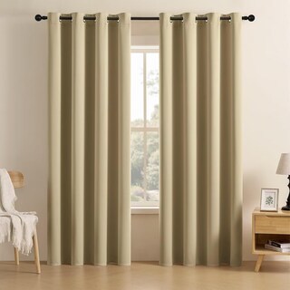 Foto 1 | Foto 1 | Cortinas Blackout Joydeco Térmicas Aislantes 240x260 Cm Beige - Venta Internacional.