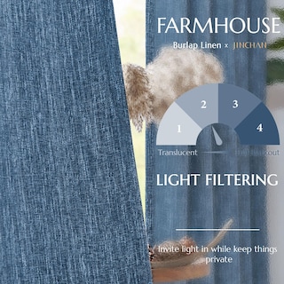 Foto 5 | Foto 5 | Cortina Jinchan con Filtro de Luz 274 cm Azul- Venta Internacional