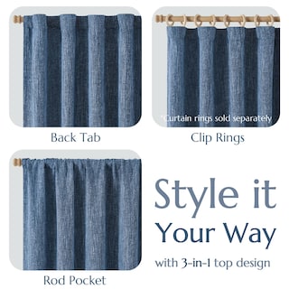 Foto 6 | Foto 6 | Cortina Jinchan con Filtro de Luz 274 cm Azul- Venta Internacional