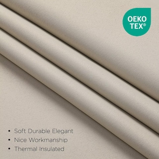 Foto 2 | Foto 2 | Cortinas Opacas Térmicas Aislantes Joydeco 214x213cm Beige - Venta Internacional.