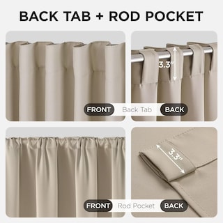 Foto 3 | Foto 3 | Cortinas Opacas Térmicas Aislantes Joydeco 214x213cm Beige - Venta Internacional.