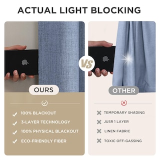 Foto 5 | Foto 5 | Cortinas Opacas Joydeco de Lino Natural 90 x 229 cm 2 Paneles - Venta Internacional