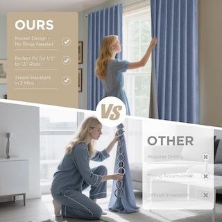 Foto 7 | Foto 7 | Cortinas Opacas Joydeco de Lino Natural 90 x 229 cm 2 Paneles - Venta Internacional