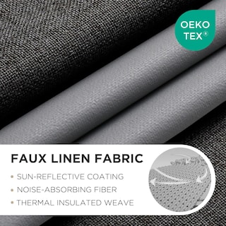 Foto 2 | Foto 2 | Cortinas Blackout Joydeco Gris Carbón 100x240 Cm 1 Panel - Venta Internacional.