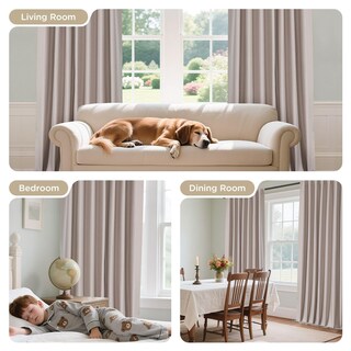 Foto 2 | Foto 2 | Cortinas Joydeco Blackout 183x183 Cm Sandshell - Venta Internacional