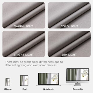 Foto 7 | Foto 7 | Cortinas Joydeco Blackout 183x183 Cm Sandshell - Venta Internacional