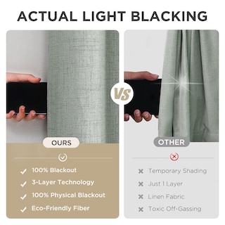 Foto 6 | Foto 6 | Cortinas Joydeco Blackout 213 cm Verde - Venta Internacional