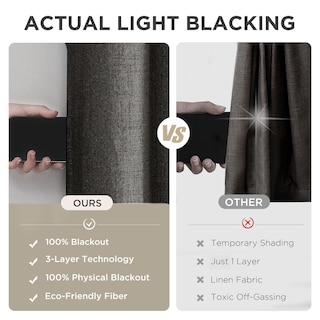 Foto 6 | Foto 6 | Cortina Joydeco Blackout 229 x 229 cm Negro - Venta Internacional