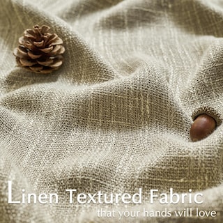 Foto 4 | Foto 4 | Cortinas Jinchan Estilo Saco De Arpillera 274 Cm De Largo Texturizadas 2 Paneles Color Beige - Venta Internacional.