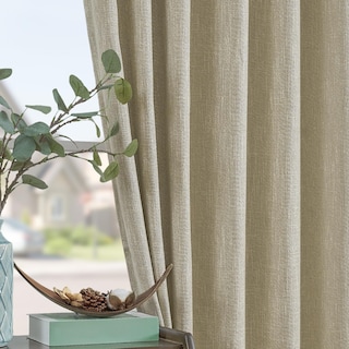 Foto 7 | Foto 7 | Cortinas Jinchan Estilo Saco De Arpillera 274 Cm De Largo Texturizadas 2 Paneles Color Beige - Venta Internacional.