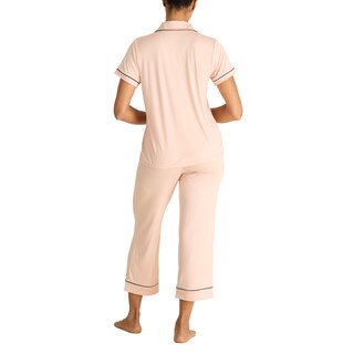 Foto 3 | Foto 3 | Conjunto De Pijama Para Mujer Bcbgmaxazria Manga Corta Con Cuello Solapa Y Pantalones - Venta Internacional.