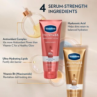 Foto 4 | Foto 4 | Loción Vaseline Pro Vitab3 Serum-boost Brillo Luminoso 220 Ml X4 - Venta Internacional.