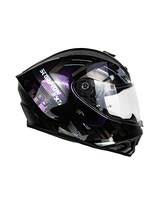 Casco Integral De Moto Scorpion Exo 391 Cuttler Morado/ Negro