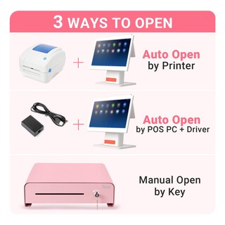 Foto 3 | Foto 3 | Caja Registradora Tera 33.5 Cm Apertura Automática 4 Billetes 4 Monedas - Venta Internacional.