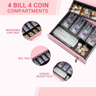 Foto 6 | Foto 6 | Caja Registradora Tera 33.5 Cm Apertura Automática 4 Billetes 4 Monedas - Venta Internacional.