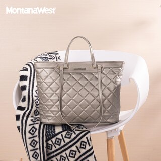 Foto 3 | Foto 3 | Bolsa Tote Montana West Acolchada Para Mujer Cuero Vegano 2025 - Venta Internacional.