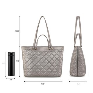 Foto 5 | Foto 5 | Bolsa Tote Montana West Acolchada Para Mujer Cuero Vegano 2025 - Venta Internacional.