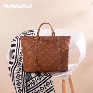 Foto 3 | Foto 3 | Bolso Tote Montana West Acolchado En Cuero Vegano Para Mujeres - Venta Internacional.