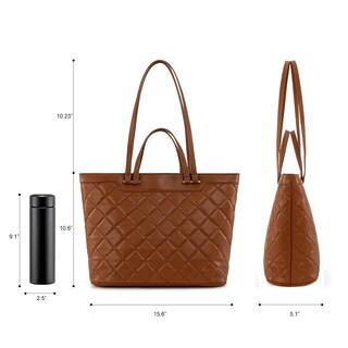 Foto 5 | Foto 5 | Bolso Tote Montana West Acolchado En Cuero Vegano Para Mujeres - Venta Internacional.