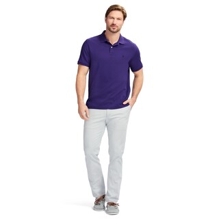 Foto 3 | Foto 3 | Camisa Polo Izod Interlock De Manga Corta Para Hombre En Morado - Venta Internacional.