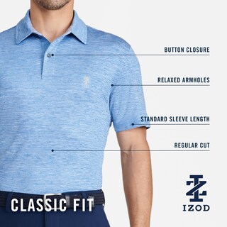 Foto 5 | Foto 5 | Camisa Polo De Golf Izod Swingflex Elite Para Hombre Azul Talla L - Venta Internacional.