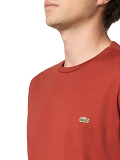 Foto 3 | Foto 3 | Camiseta Lacoste Para Hombre Cuello Redondo Manga Corta Algodón Pima Marrón - Venta Internacional.