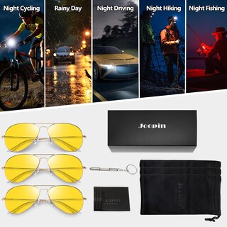 Foto 6 | Foto 6 | Gafas Para Conducir De Noche Joopin Con Visión Nocturna Y Protección Uv - Venta Internacional.