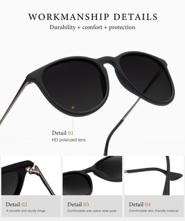 Foto 4 | Foto 4 | Gafas De Sol Kaliyadi Mujer Polarizadas Uv400 Estilo Retro - Venta Internacional.