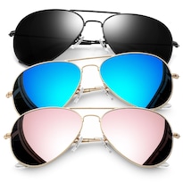 Gafas De Sol Joopin 3 Paquetes Polarizadas Aviador Uv400 Para Hombre Y Mujer - Venta Internacional.