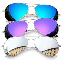 Gafas De Sol Joopin Espejo Militar Polarizadas Uv400 Unisex 3 Paquetes - Venta Internacional.