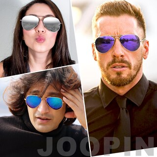 Foto 2 | Foto 2 | Gafas De Sol Joopin Espejo Militar Polarizadas Uv400 Unisex 3 Paquetes - Venta Internacional.