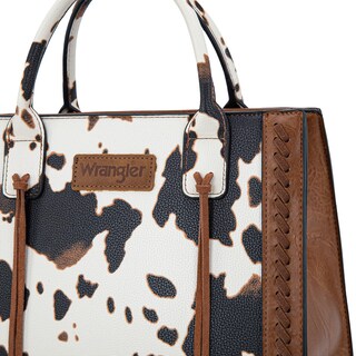 Foto 3 | Foto 3 | Bolso Tote Montana West Wrangler Con Estampado De Vaca Para Mujer + Cartera - Venta Internacional.