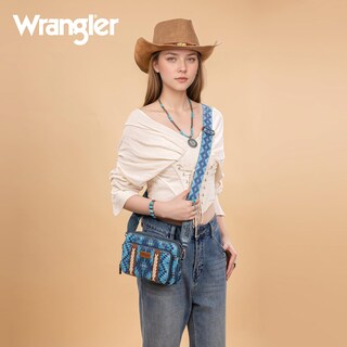 Foto 2 | Foto 2 | Bolso Cruzado Montana West Wrangler Boho Azteca Azul Marino Para Mujer - Venta Internacional.