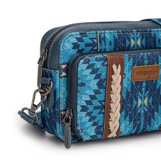 Foto 4 | Foto 4 | Bolso Cruzado Montana West Wrangler Boho Azteca Azul Marino Para Mujer - Venta Internacional.